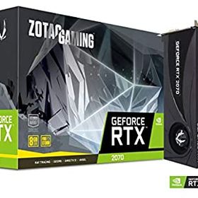 【中古】 Zotac ZT-T20700A-10P ZOTAC NVIDIA Geforce GAMING RTX 2070ブロワーGDDR6 DP/HDMIチューリングVR 4K PCI Expressグラフィックカードブラック