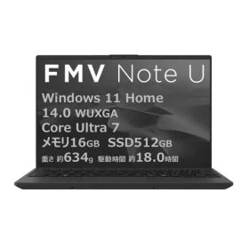【ポイント10倍】 富士通 ノートパソコン FMV Note U UX-K3 FMVUXSK3BA [ピクトブラック] 【P10倍】