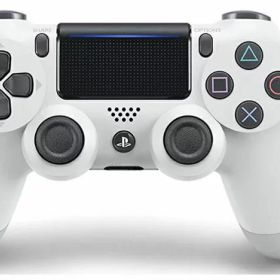 【整備品】 ソニー PS4 純正 コントローラー DUALSHOCK4(グレイシャー・ホワイト) 白