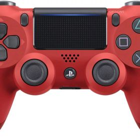純正品 ワイヤレスコントローラー (DUALSHOCK 4) マグマ・レッド (CUH-ZCT2J11)