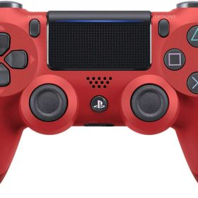 【純正品】ワイヤレスコントローラー (DUALSHOCK 4)マグマ・レッド (CUH-ZCT2J11)CYBER PS4用コントロー
