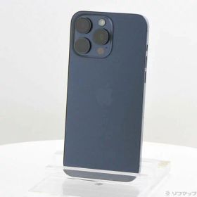 【中古】Apple(アップル) iPhone15 Pro Max 256GB ブルーチタニウム MU6T3J／A SIMフリー 【305-ud】