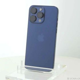 【中古】Apple(アップル) iPhone15 Pro Max 256GB ブルーチタニウム MU6T3J／A SIMフリー 【377-ud】