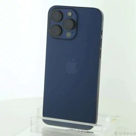 【中古】Apple(アップル) iPhone15 Pro Max 256GB ブルーチタニウム MU6T3J／A SIMフリー 【377-ud】