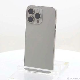 【中古】Apple(アップル) iPhone15 Pro Max 1TB ナチュラルチタニウム MU713J／A SIMフリー 【371-ud】