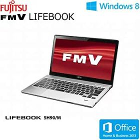 【中古】富士通 LIFEBOOK SH90／M [Office付き] FMVS90MB (スパークリングブラック)
