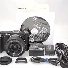【中古】【39shop】SONY★ミラーレス一眼カメラ α NEX-6ズームレンズキット ブラック NEX-6L/B(非常に良い)