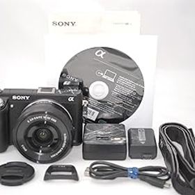 【中古】【39shop】SONY★ミラーレス一眼カメラ α NEX-6ズームレンズキット ブラック NEX-6L/B（非常に良い）
