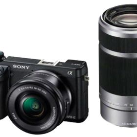 【中古】【1ヶ月保証】 ソニー SONY α NEX-6 ダブルズームレンズキット ブラック ミラーレス一眼 Wi-Fiでスマホへ転送