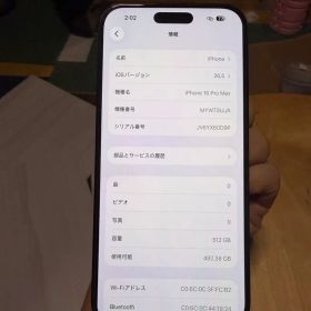 海外版iPhone 16 Pro Max 512GB,美品,バッテリー100％