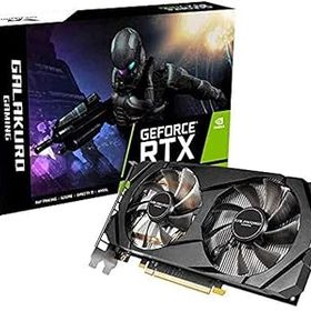 【中古】【39shop】玄人志向★NVIDIA GeForce RTX 2060 搭載 グラフィックボード 6GB デュアルファン GALAKURO GAMINGシリーズ GG-RTX2060-E6GBDF（非常に良い）