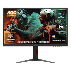 【5日は24時間限定クーポン配布】AOC エーオーシー27インチゲーミングモニター デュアルリフレッシュレート対応 Fast IPS U27G4XM/11(2676069)代引不可 送料無料