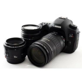 【中古】キヤノン Canon EOS 5DsR 単焦点&標準&超望遠トリプルレンズセット Wi-Fi付き16GB付き カメラ 中古 人気 おすすめ 高画質