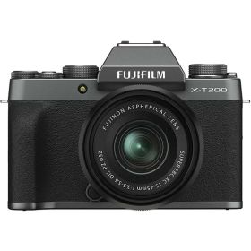 【中古】フジフィルム FUJIFILM X-T200レンズキット ダークシルバー シルバー X-T200LK-DS カメラ 中古 人気 おすすめ 高画質