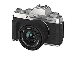 【中古-非常に良い】 FUJIFILM 富士フイルム ミラーレス一眼カメラ X-T200レンズキット シルバー X-T200LK-S