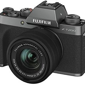 【中古】FUJIFILM ミラーレス一眼カメラ X-T200レンズキット ダークシルバー シルバー X-T200LK-DS カメラ 中古 人気 おすすめ 高画質