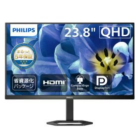 PHILIPS 24E1N5500B/11 液晶ディスプレイ 23.8型/2560×1440/DisplayPort、HDMI/ブラック/スピーカー：なし/5年間フル保証/省資源化パッケージ/昇降スタンド/チルト/ピボット対応