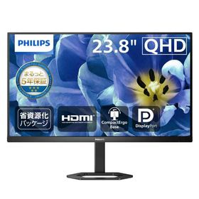 PHILIPS 液晶ディスプレイ PCモニター 24E1N5500B/11 (23.8インチ//WQHD/IPS/HDMI,Display Port/高さ調整/チルト/ピボット/フレームレス/Adaptive Sync/ちらつき防止/ブルーライト軽減/s