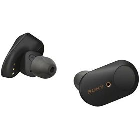 【中古】ソニー ワイヤレスノイズキャンセリングイヤホン WF-1000XM3 : 完全ワイヤレス/ Alexa搭載 /Bluetooth/ハイレゾ相当 最大6時間連続再生 2019年モデル / マイク付き 360 Reality Audio認定モデル ブラック WF-1000XM3 BM
