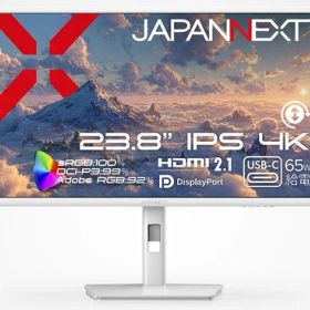 【エントリーで最大全額ポイント還元｜8/11まで】 JAPANNEXT｜ジャパンネクスト USB-C接続 PCモニター ホワイト JN-IPS238U-HSPC6-W [23.8型 /4K(3840×2160） /ワイド /60Hz]
