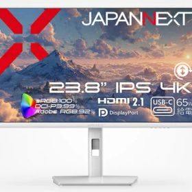 JAPANNEXT JN-IPS238U-HSPC6-W 液晶ディスプレイ 23.8型/ 3840×2160/ HDMI×1、DP×1、USB-C×1/ ホワイト/ スピーカー無/ 2年保証