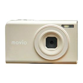 デジカメ デジタルカメラ オートフォーカス搭載 MOVIO ナガオカ MAF500BE ベージュ デジタルズーム 4倍 接写 軽量 92g