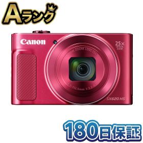 【中古】 整備済み品 Canon キャノン PowerShot SX620 HS レッド 赤 光学25倍ズーム PSSX620HSRE 本体 デジカメ コンデジ 徹底除菌清掃済 高品質 送料無料 翌日配送 パワーショット きゃのん 中古 180日保証