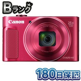 【中古】 整備済み品 Canon PowerShot SX620 HS レッド PSSX620HSRE 本体 光学25倍ズーム Wi-Fi対応 徹底除菌清掃済 高品質 デジカメ キャノン パワーショット 送料無料 翌日配送 赤 ぱわーしょっと 中古
