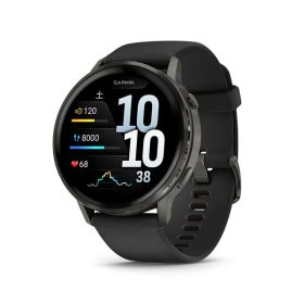 ガーミン Venu 4 45mm Slate / Black 品番：010-03014-30 GARMIN LEDフラッシュライト マイク&スピーカー対応 第5世代光学式心拍計 ヴェニュー フォー ベニュー フィットネス GPS ライフログ 健康 スマート ウォッチ 0753759362584 メーカー1年保証