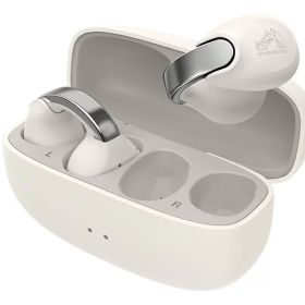 ★エントリーでポイント5倍★Victor イヤーカフ型 ワイヤレスイヤホン HA-NP1T-W ホワイト 音アクセ ビクター