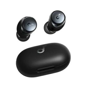 【中古】（新古品） Anker Soundcore Space A40（完全ワイヤレスイヤホン）【最大50時間再生 / 小型軽量/ウルトラノイズキャンセリング 2.0 / ハイレゾ/LDAC/マルチポイント対応/ワイヤレス充電/外音取り込み/マイク内蔵/PSE技術基準適合】ブラック