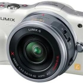 【中古】 パナソニック ミラーレス一眼カメラ LUMIX GF3 電動ズームキット シェルホワイト DMC-GF3X-W 当店保証30日間 人気 ミラーレス 一眼レフ 交換レンズ カメラ