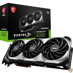 MSI GeForce RTX 4080 16GB Ventus 3X OC ゲーミンググラフィックカード - GDDR6X 2550MHz PCI Express Gen 4 256ビット DP v 1.4a HDMI 2.1a (4K & 8K HDR対応)