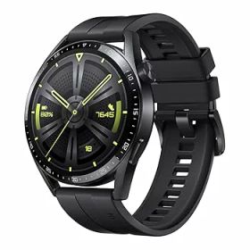 【中古】HUAWEI WATCH GT 3 46mm スマートウォッチ ブラック iOS/Android対応