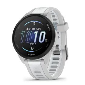 【中古】（新古品）ガーミン(GARMIN) Forerunner 165 Music WhiteGray ランニングGPSウォッチ Android/iOS対応 Suica機能搭載 AMOLEDディスプレイ【日本正規品】
