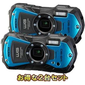 PENTAX ペンタックス WG-90（ブルー）×2台セット【wg90set】