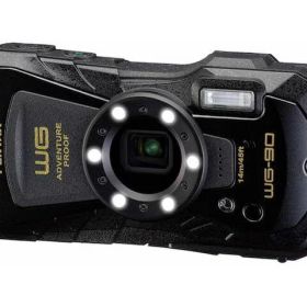 【ポイント10倍】 ペンタックス デジタルカメラ PENTAX WG-90 [ブラック] [画素数：1600万画素(有効画素) 光学ズーム：5 倍 撮影枚数：300 枚 防水カメラ：○] 【P10倍】