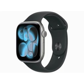【ダイヤ・プラチナ会員様限定！エントリーでポイント10倍！】【新品】Apple Watch Series 11 GPSモデル 46mm MEV44J/A スペースグレイ・ブラックスポーツ M/L