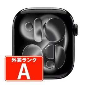 【中古】Apple Watch series 11 GPS 46mm 64GB ジェットブラック アルミニウム MEUX4J/A A3333【あす楽】【送料無料】 aw11mtm73