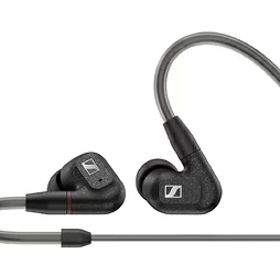 【中古】（新古品・未使用品） ゼンハイザー Sennheiser イヤホン 有線 IE 300 ブラック ダイナミック カナル型 オーディオファイル MMCX 高遮音性 【国内正規品】