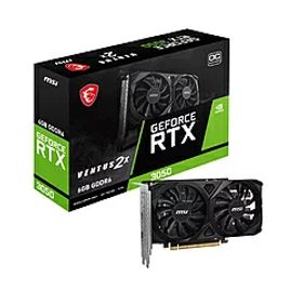 MSI(エムエスアイ) グラフィックボード GeForce RTX 3050 VENTUS 2X E 6G OC ［GeForce RTXシリーズ /6GB］ RTX3050VENTUS2XE6GOC