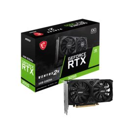 MSI GeForce RTX 3050 VENTUS 2X E 6G OC デュアルファンクーラー搭載 低消費電力設計で補助電源不要