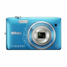 【中古】【39shop】Nikon★デジタルカメラ COOLPIX S3500 光学7倍ズーム 有効画素数 2005万画素 オリエンタルブルー S3500DBL(非常に良い)
