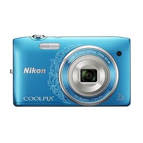 【中古】【39shop】Nikon★デジタルカメラ COOLPIX S3500 光学7倍ズーム 有効画素数 2005万画素 オリエンタルブルー S3500DBL（非常に良い）