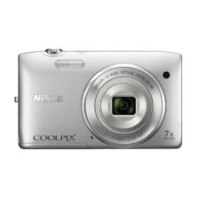 【中古】「非常に良い」Nikon デジタルカメラ COOLPIX S3500 光学7倍ズーム 有効画素数 2005万画素 クリスタルシルバー S3500SL