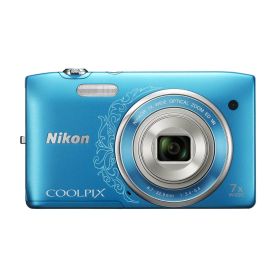 【中古】【非常に良い】Nikon デジタルカメラ COOLPIX S3500 光学7倍ズーム 有効画素数 2005万画素 オリエンタルブルー S3500DBL