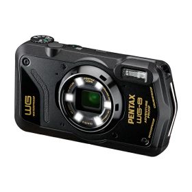 PENTAX WG-8 [ブラック] 本格防水 防塵 耐衝撃 耐寒 WEBカメラ機能搭載 現場