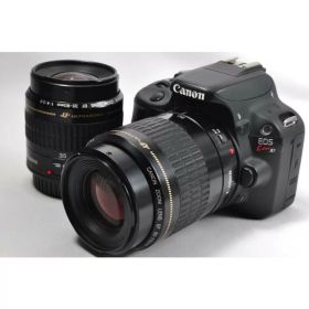 【中古】【1ヶ月保証】 一眼レフカメラ キヤノン Canon EOS kiss X7 標準＆望遠ダブルズームセット 動画撮影