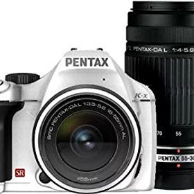 【中古】PENTAX デジタル一眼レフカメラ K-x ダブルズームキットホワイト wyw801m