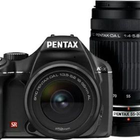 【中古】 PENTAX デジタル一眼レフカメラ K-x ダブルズームキットブラック